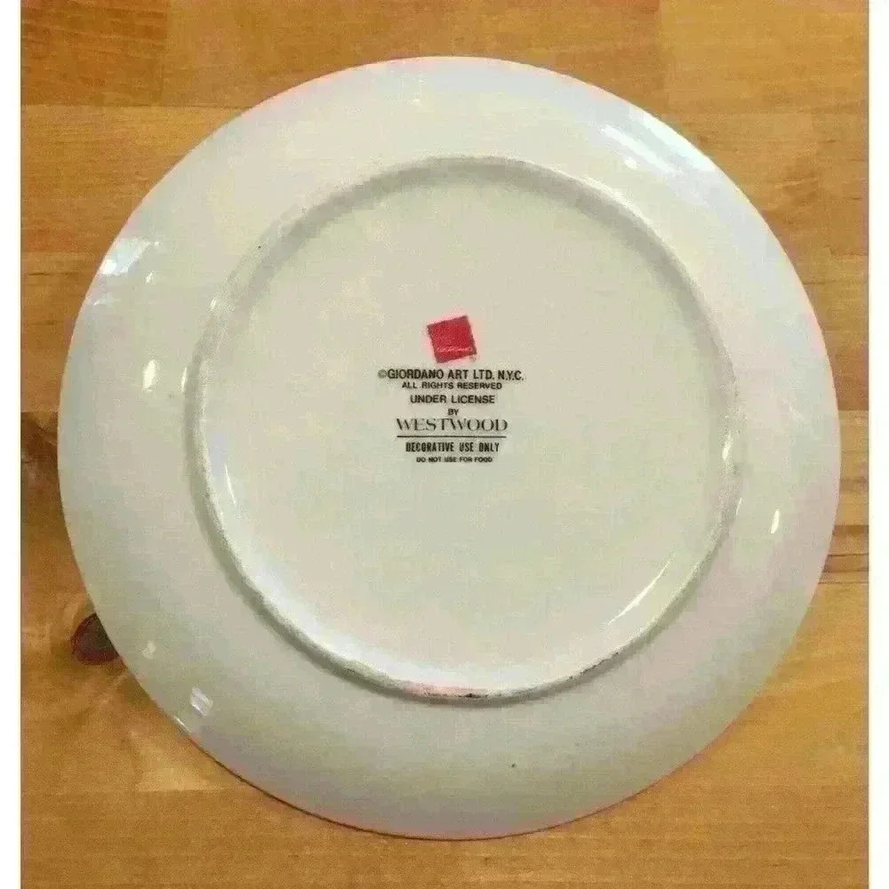 Christmas 1997 Collector Plate by Giordano Art by Westwood 7.5”